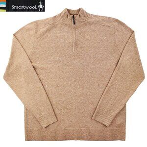 SmartWool Sparwood Sweater Wool Blend 1/4 Zip Lightweight Stretchy Men's XL